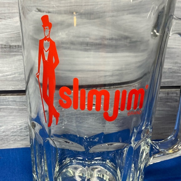 1960’s VINTAGE SLIM JIM Glass beer pitcher - Picture 2 of 4